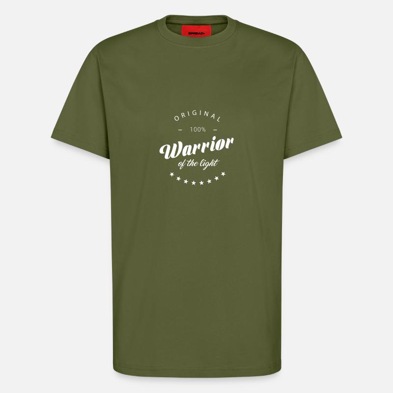 Krieger des Lichts B - T-Shirt - made by SPREAD - MOSS GREEN