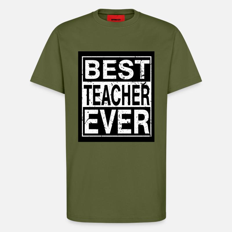 Lehrer Bester Lehrer - T-Shirt - made by SPREAD - MOSS GREEN