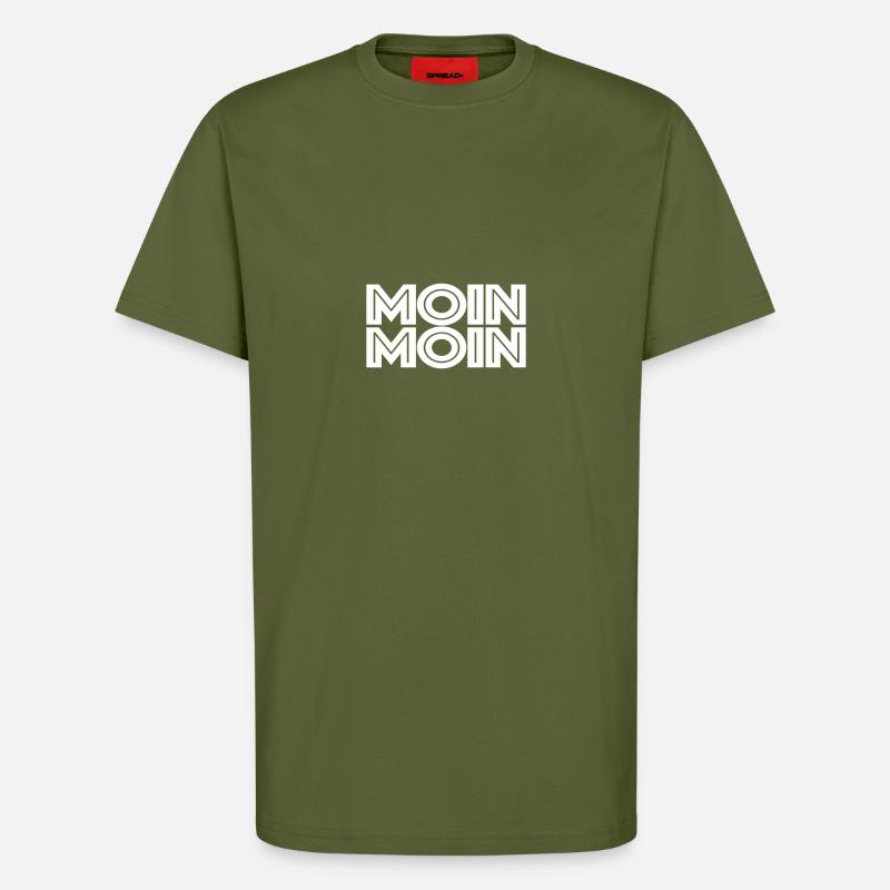 Moin Moin - T-Shirt - made by SPREAD - MOSS GREEN