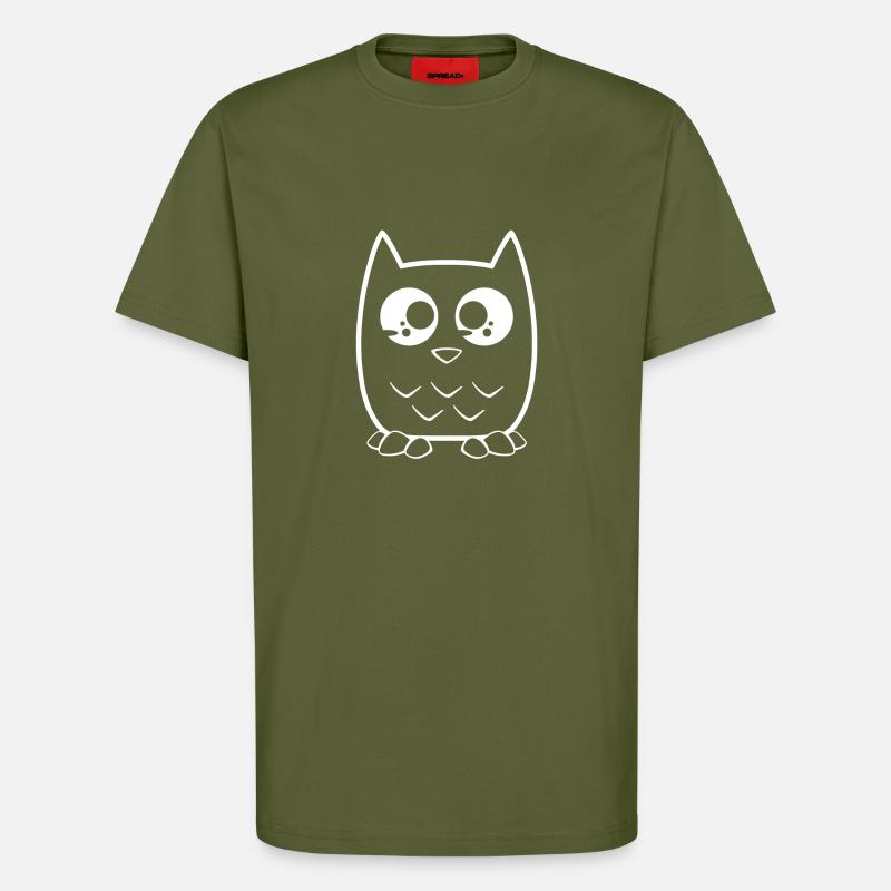 Eulen blc - T-Shirt - made by SPREAD - MOSS GREEN