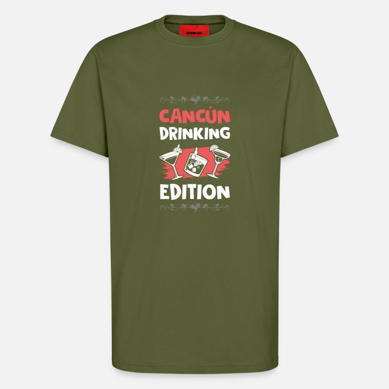 Cancun Drinking Edition - T-Shirt - made by SPREAD - MOSS GREEN