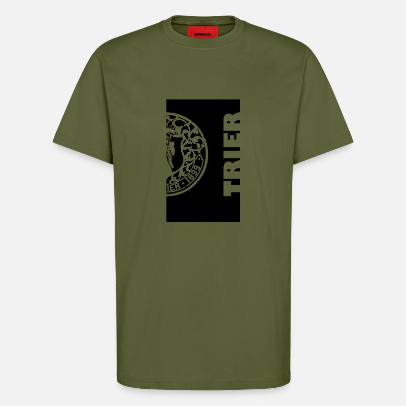 deckel trier halb - T-Shirt - made by SPREAD - MOSS GREEN