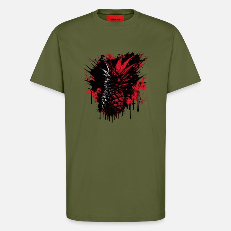 Pineapple Fruit - T-Shirt - made by SPREAD - MOSS GREEN