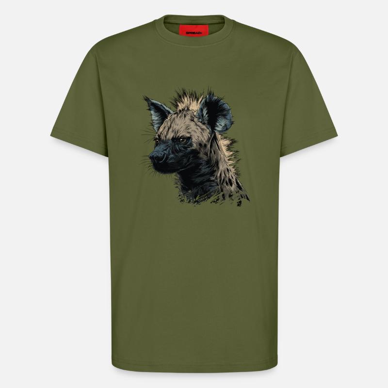 Punkrock Hyäne - T-Shirt - made by SPREAD - MOSS GREEN