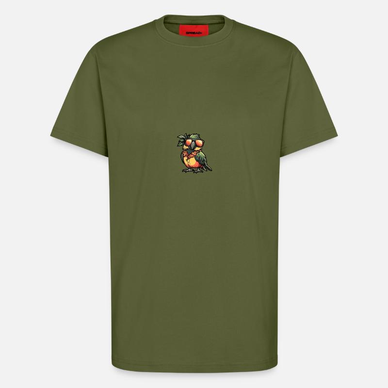 Papagai Comic Cool Summer - T-Shirt - made by SPREAD - MOSS GREEN