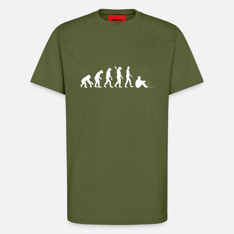 Evolution GAMER w - T-Shirt - made by SPREAD - MOSS GREEN