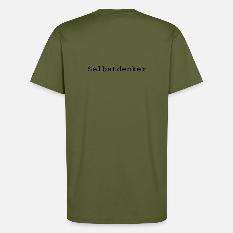 Selbstdenker - T-shirt bio décontracté fabriqué en UE - MOSS GREEN