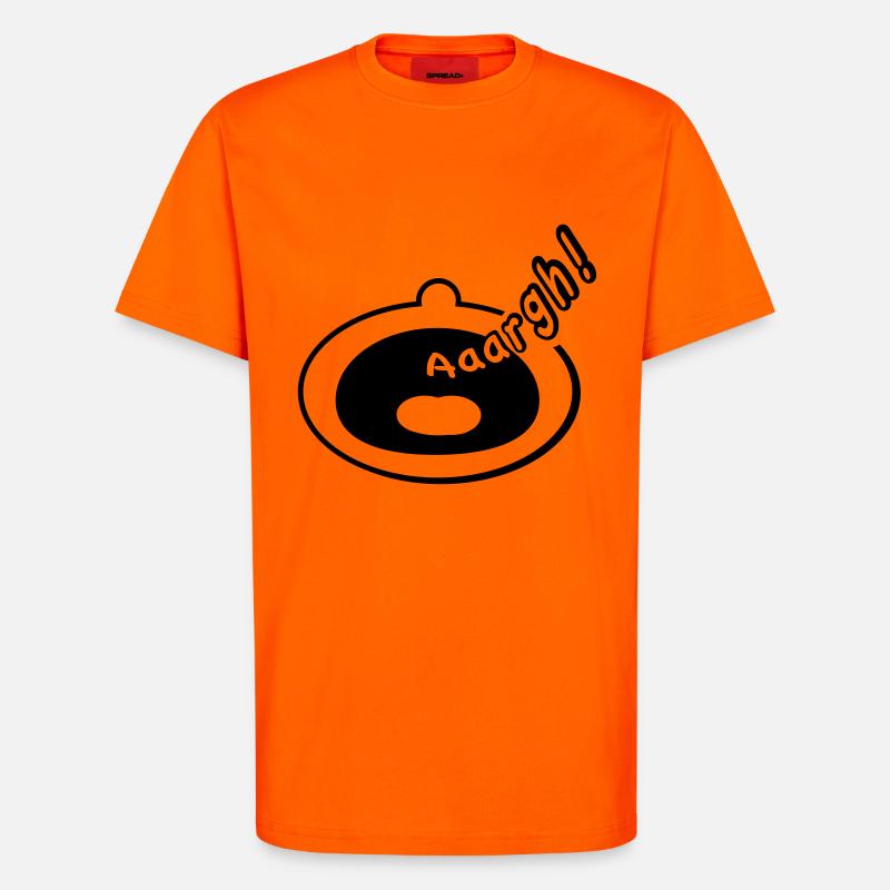 Schrei - T-Shirt - made by SPREAD - SUNSET ORANGE