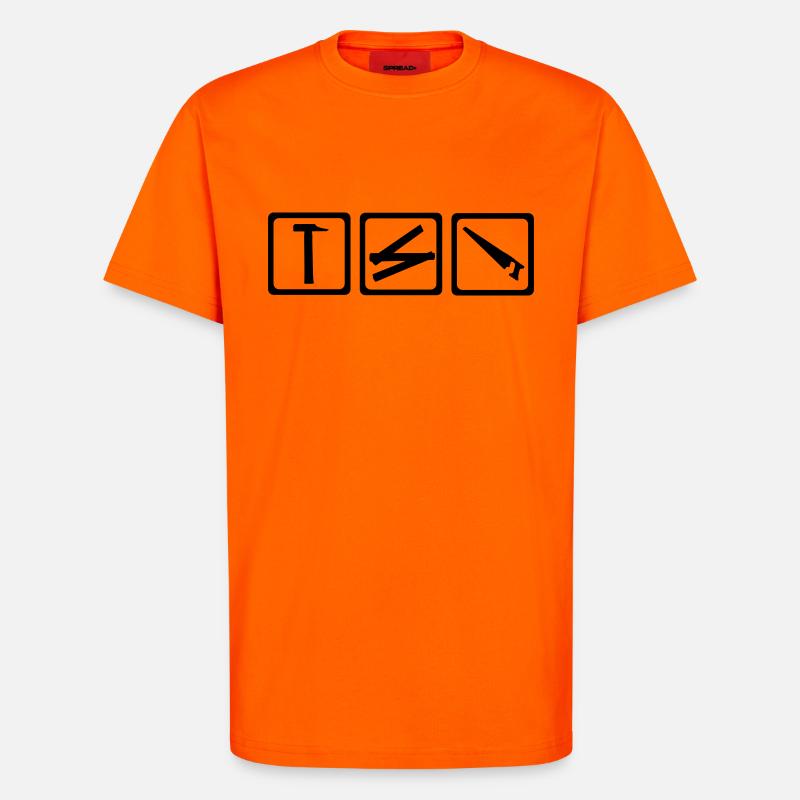 Werkzeug - Handwerker - T-Shirt - made by SPREAD - SUNSET ORANGE