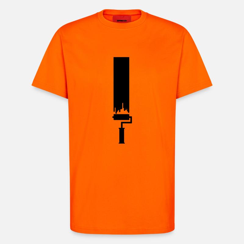 painter - T-shirt bio décontracté fabriqué en UE - SUNSET ORANGE