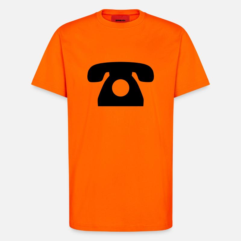 Telefon - T-Shirt - made by SPREAD - SUNSET ORANGE