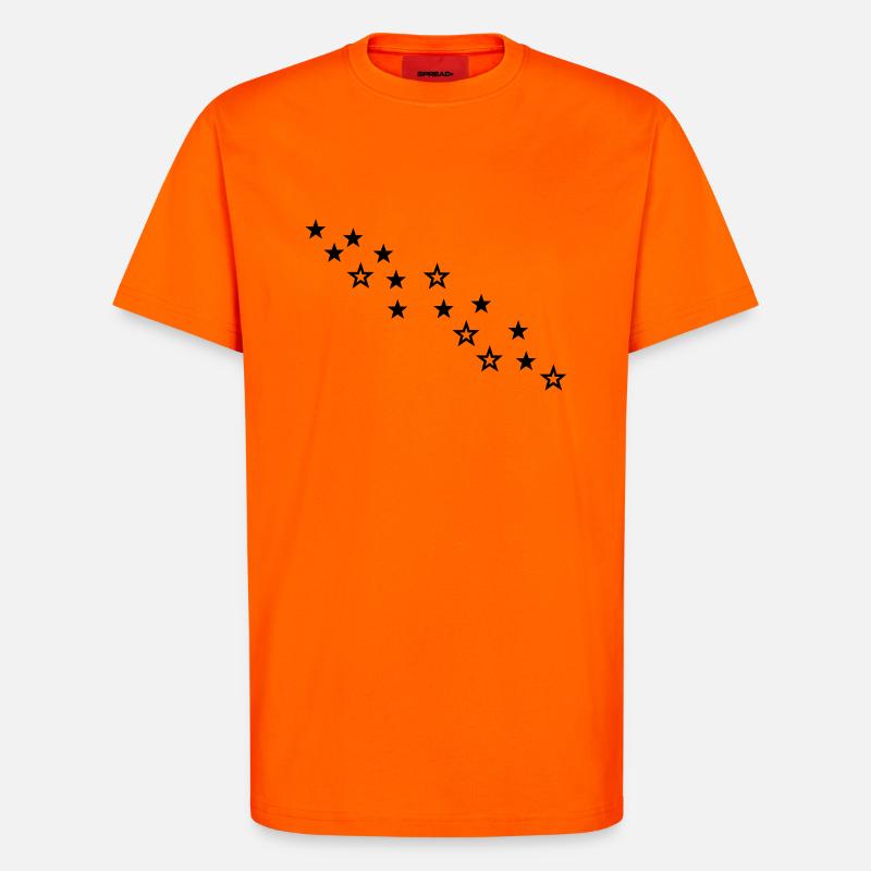 sterne - T-Shirt - made by SPREAD - SUNSET ORANGE