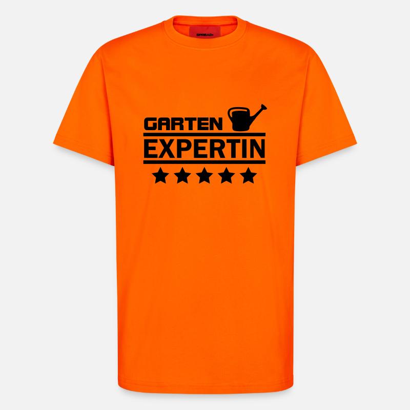 garten expertin - T-Shirt - made by SPREAD - SUNSET ORANGE
