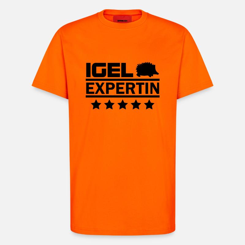 igel expertin - T-Shirt - made by SPREAD - SUNSET ORANGE