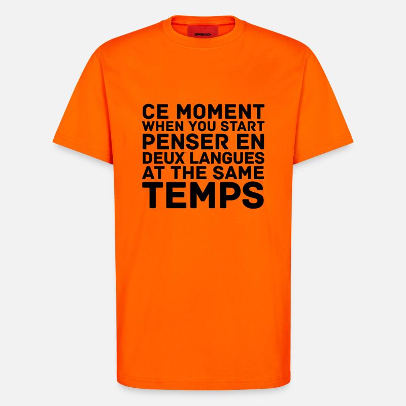 Ce Moment When You Start - T-Shirt - made by SPREAD - SUNSET ORANGE