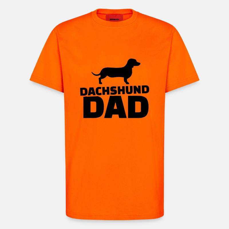 Dackel - T-Shirt - made by SPREAD - SUNSET ORANGE