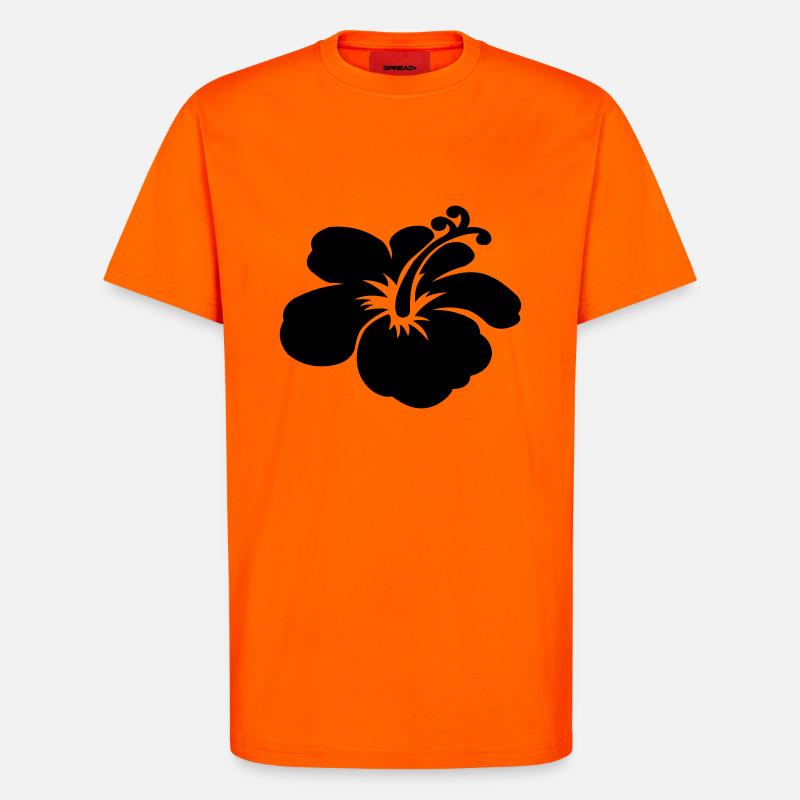 hibiscusblüte - T-Shirt - made by SPREAD - SUNSET ORANGE