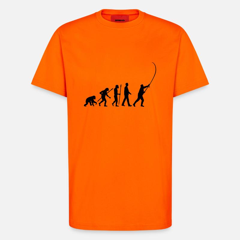 evolution_angler_042013_a_1c - T-shirt bio décontracté fabriqué en UE - SUNSET ORANGE