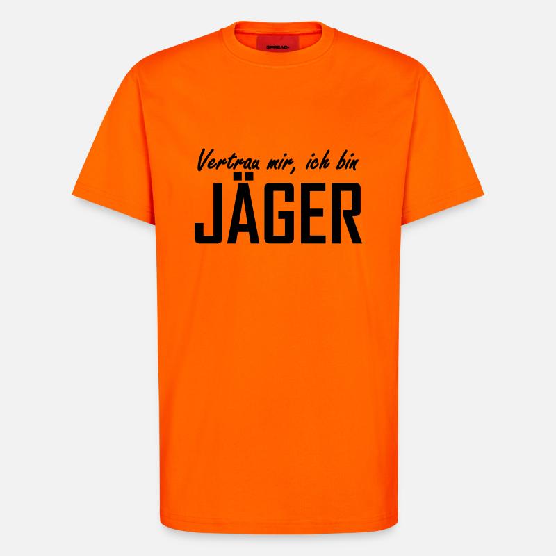 jäger - T-Shirt - made by SPREAD - SUNSET ORANGE