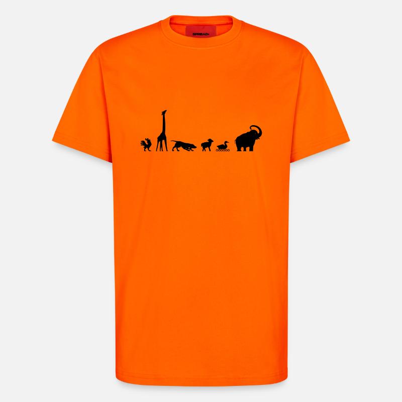 Arche, evolution - T-Shirt - made by SPREAD - SUNSET ORANGE