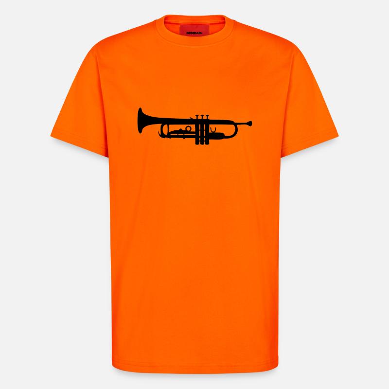Trompete - T-Shirt - made by SPREAD - SUNSET ORANGE