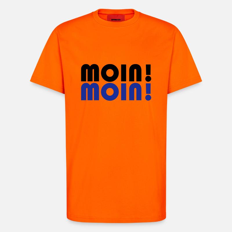 Moin Spruch - T-Shirt - made by SPREAD - SUNSET ORANGE