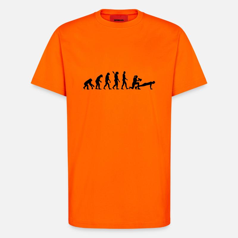 Fitnesstrainerin - T-Shirt - made by SPREAD - SUNSET ORANGE