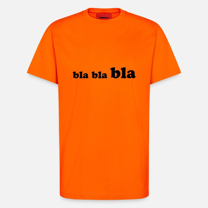 bla_bla_bla - T-shirt bio décontracté fabriqué en UE - SUNSET ORANGE