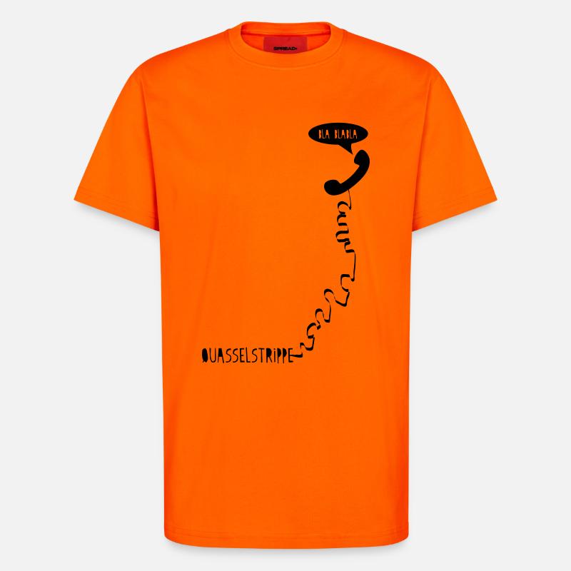 quasselstrippe - T-Shirt - made by SPREAD - SUNSET ORANGE