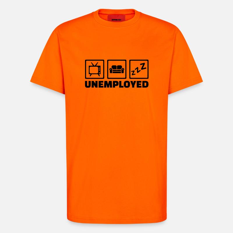 Arbeitslos - T-Shirt - made by SPREAD - SUNSET ORANGE