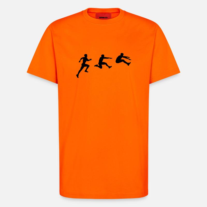 Weitsprung - T-Shirt - made by SPREAD - SUNSET ORANGE