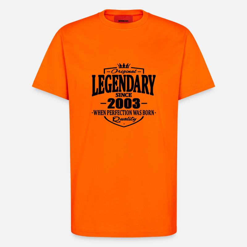 Legendär seit 2003 - T-Shirt - made by SPREAD - SUNSET ORANGE