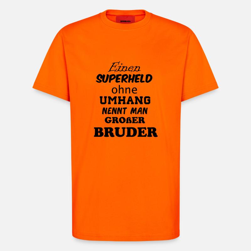 superheld_bruder - T-Shirt - made by SPREAD - SUNSET ORANGE