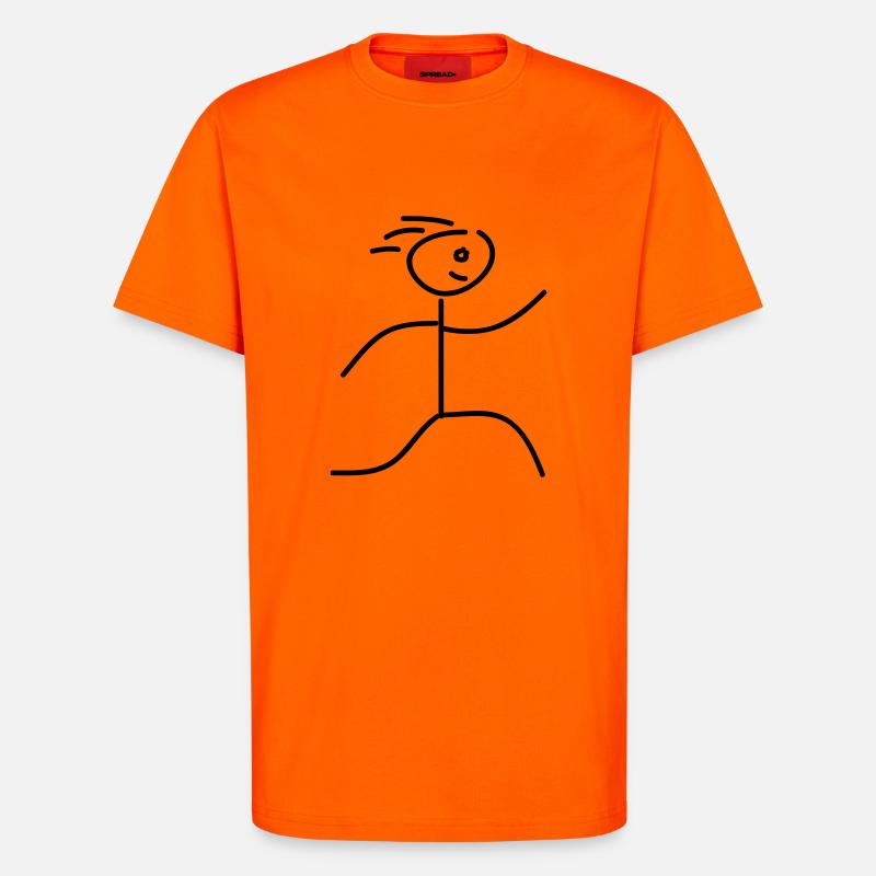 run_peopel_run2 - T-Shirt - made by SPREAD - SUNSET ORANGE
