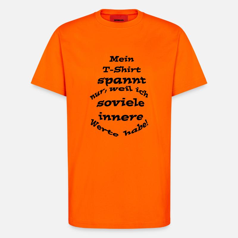 Innere Werte - T-Shirt - made by SPREAD - SUNSET ORANGE