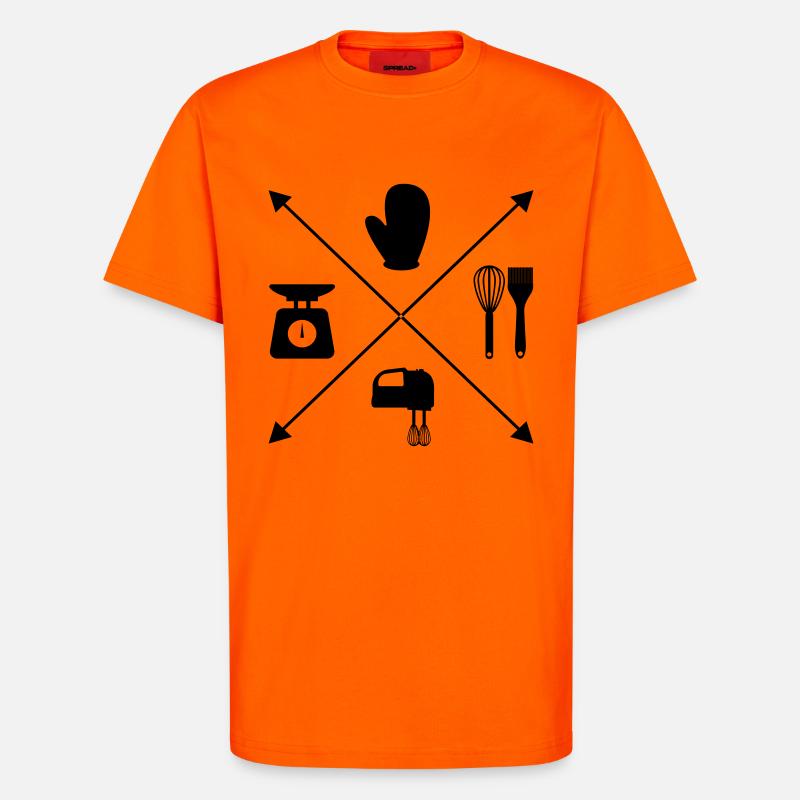 Backen - T-Shirt - made by SPREAD - SUNSET ORANGE