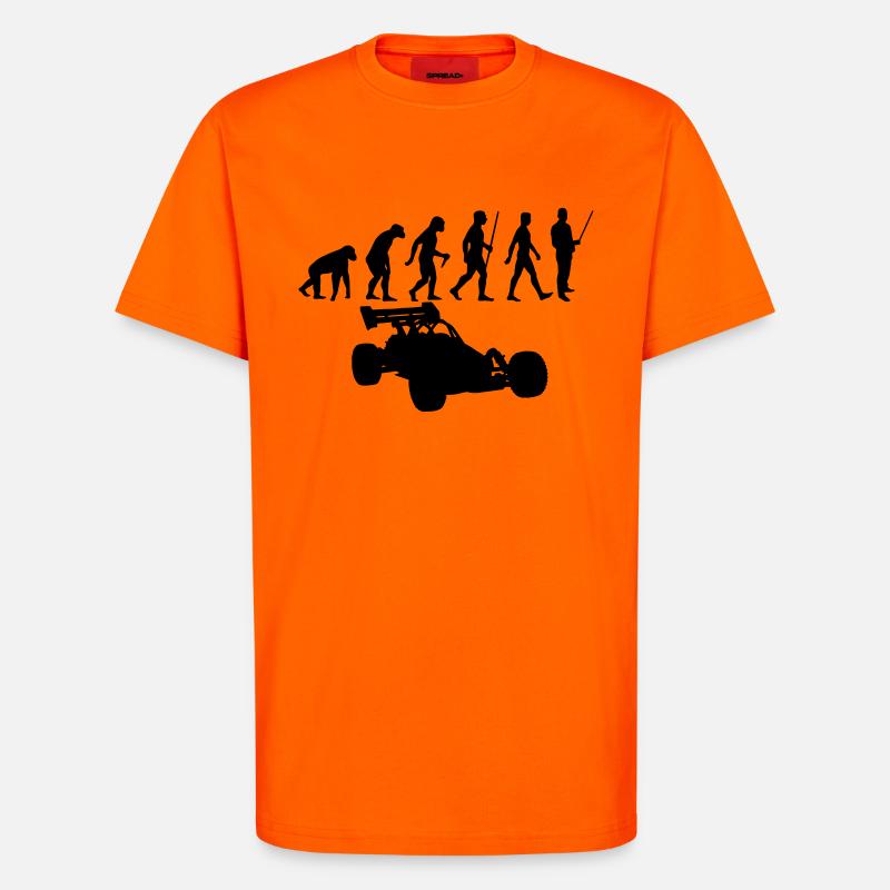 Evolution rc car - T-Shirt - made by SPREAD - SUNSET ORANGE