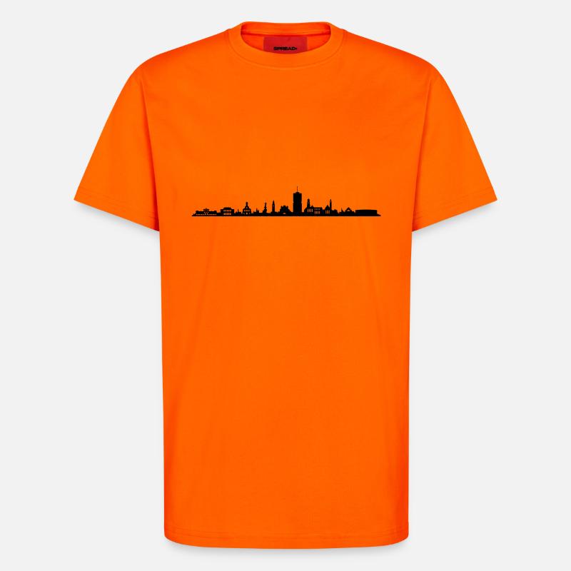 Skyline - Augsburg - T-Shirt - made by SPREAD - SUNSET ORANGE