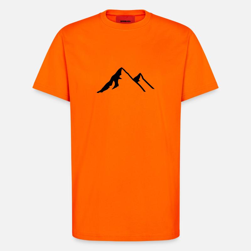 Berg - T-Shirt - made by SPREAD - SUNSET ORANGE