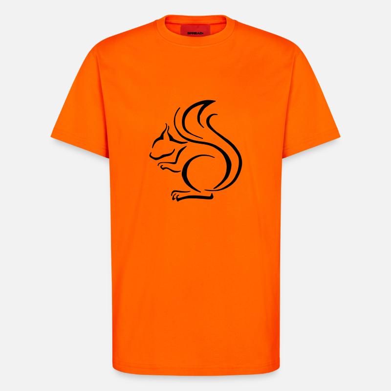 Eichhörnchen - T-Shirt - made by SPREAD - SUNSET ORANGE