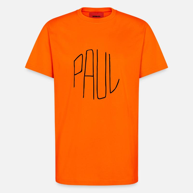 Paul Geschenk - T-Shirt - made by SPREAD - SUNSET ORANGE