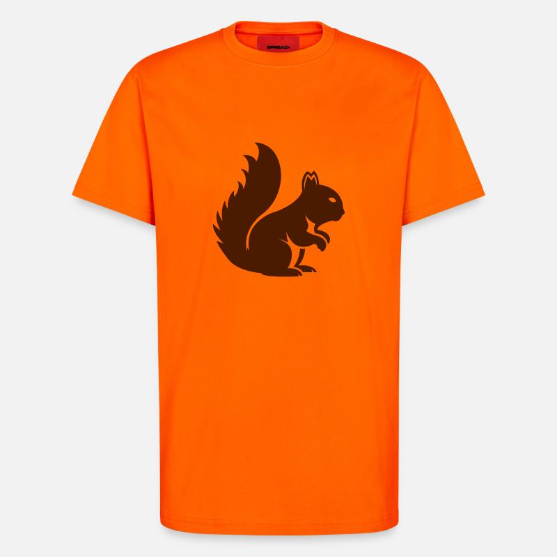 Eichhörnchen Tier - T-Shirt - made by SPREAD - SUNSET ORANGE