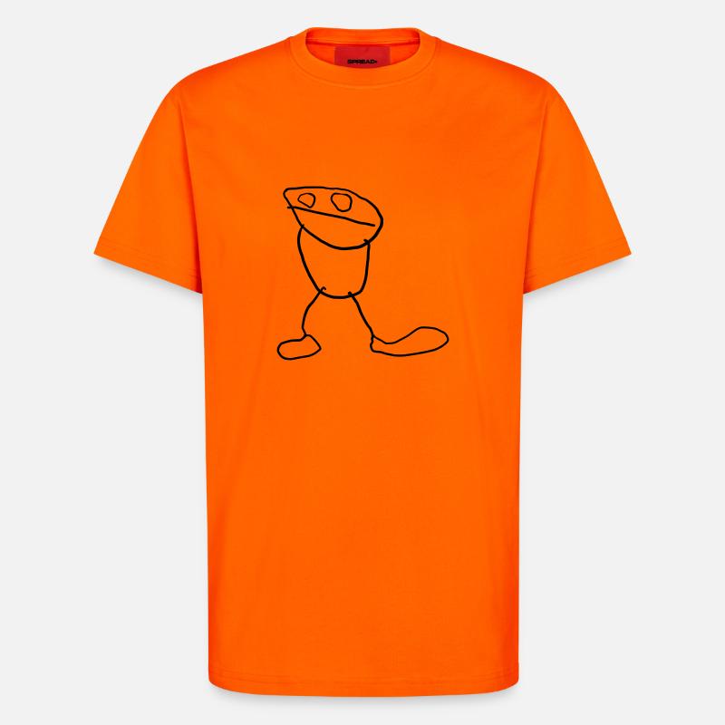 Männchen (by Linus) - T-Shirt - made by SPREAD - SUNSET ORANGE