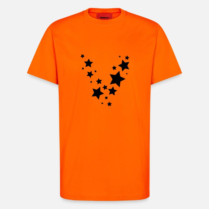 Sterneregen - T-Shirt - made by SPREAD - SUNSET ORANGE