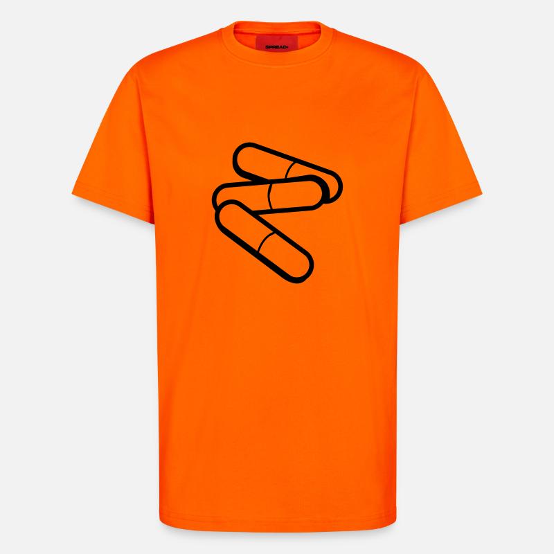 Pillen - T-Shirt - made by SPREAD - SUNSET ORANGE