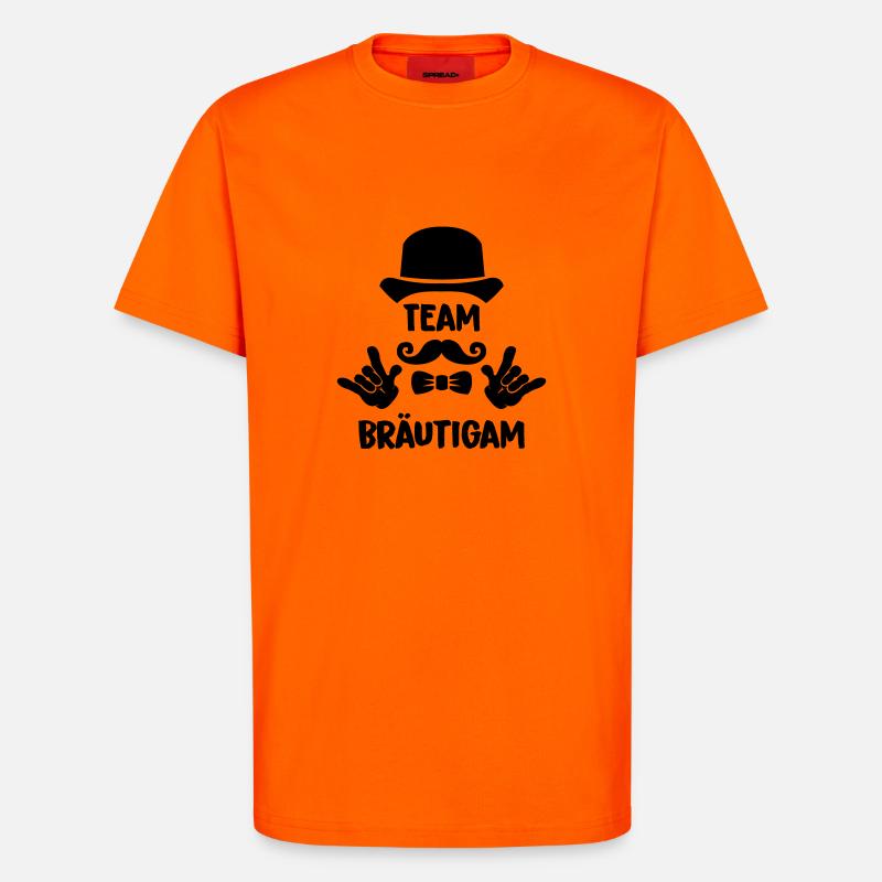 Team Bräutigam - T-Shirt - made by SPREAD - SUNSET ORANGE