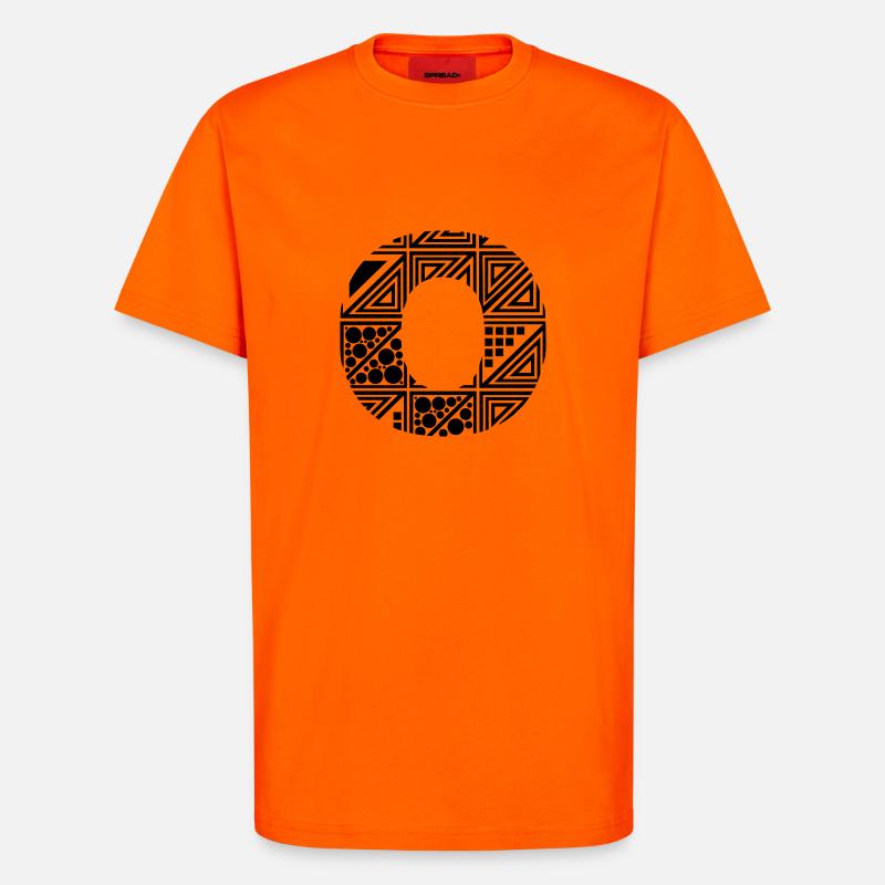 Buchstabe O - T-Shirt - made by SPREAD - SUNSET ORANGE