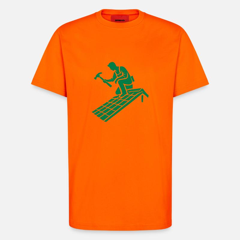 dachdecker - T-Shirt - made by SPREAD - SUNSET ORANGE