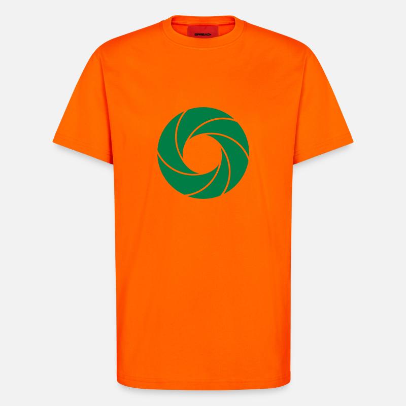 Blende / Aperture (1c) - T-Shirt - made by SPREAD - SUNSET ORANGE