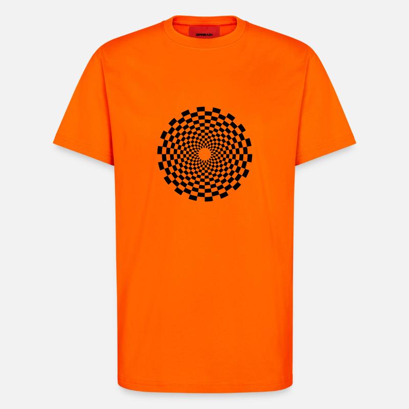 psychedelic_circle - T-Shirt - made by SPREAD - SUNSET ORANGE